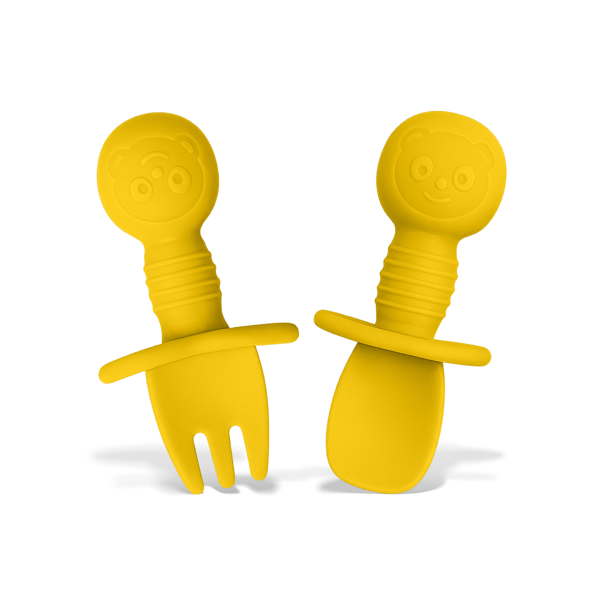 Coloured Mini Silicone Spoon and Fork