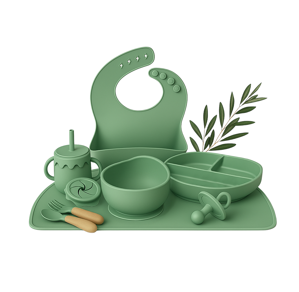 Wiggleware Silicone Baby Feeding Set