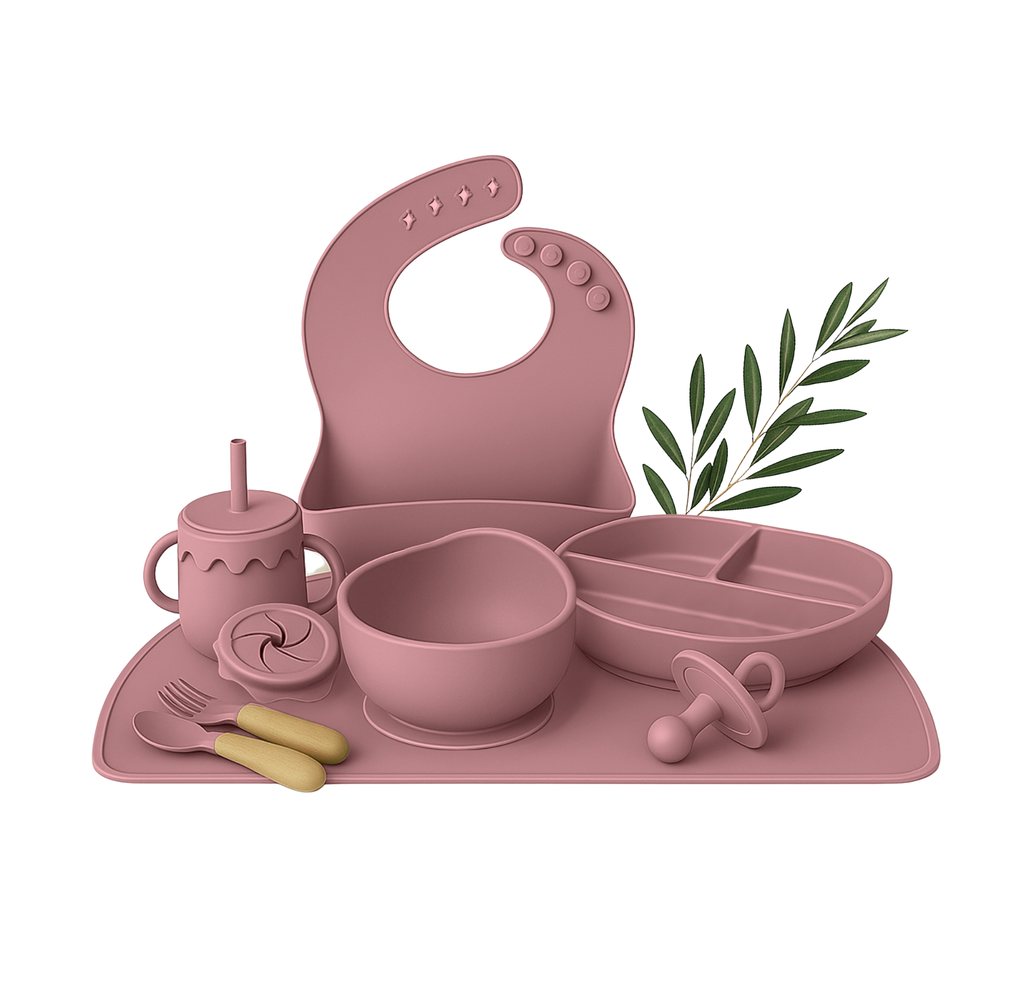 Wiggleware Silicone Baby Feeding Set
