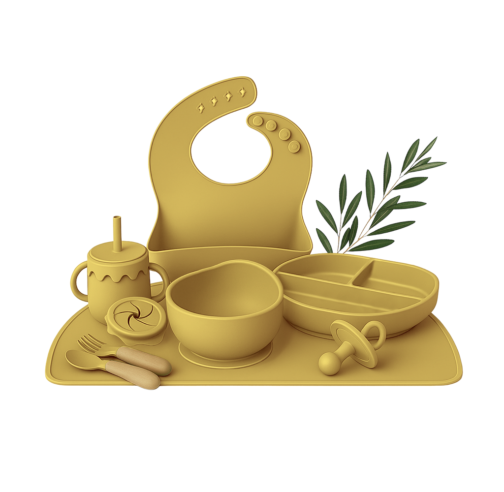 Wiggleware Silicone Baby Feeding Set