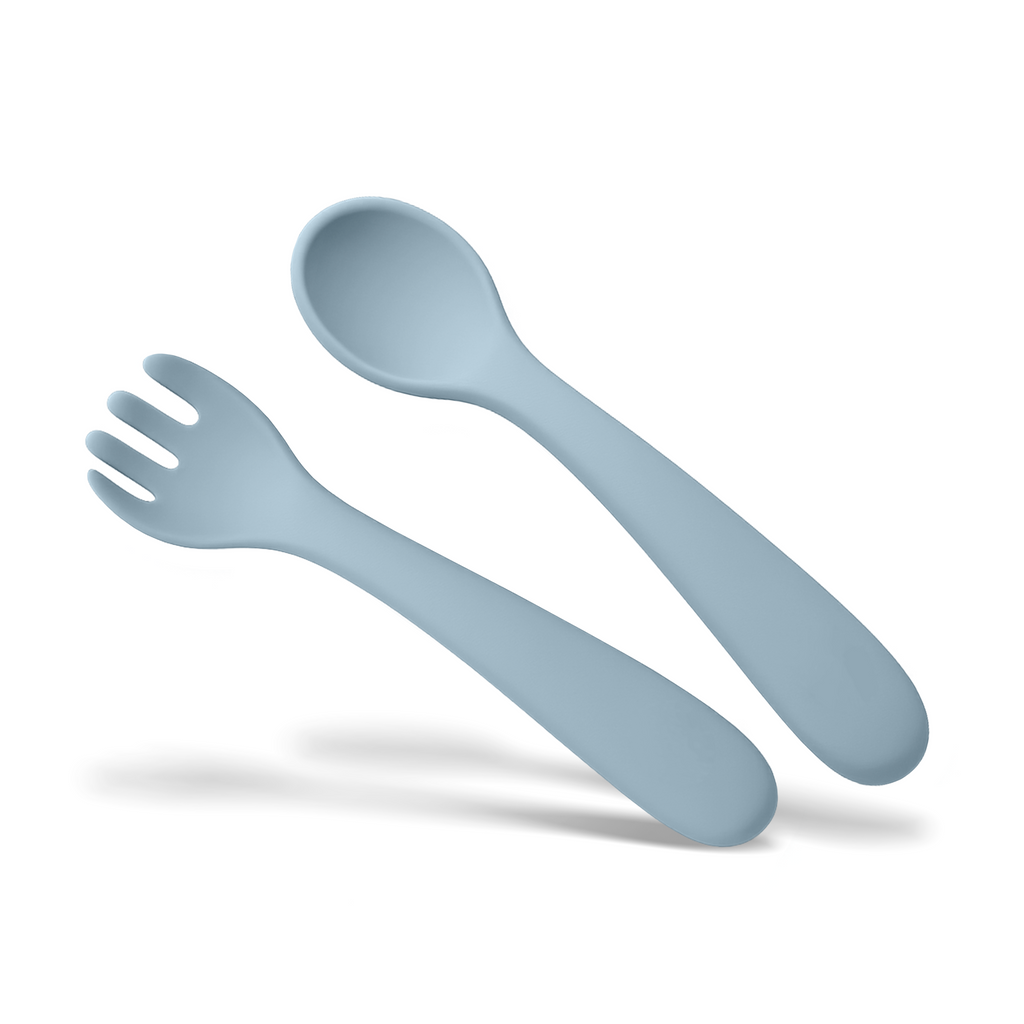 Coloured Silicone Spoon & Fork