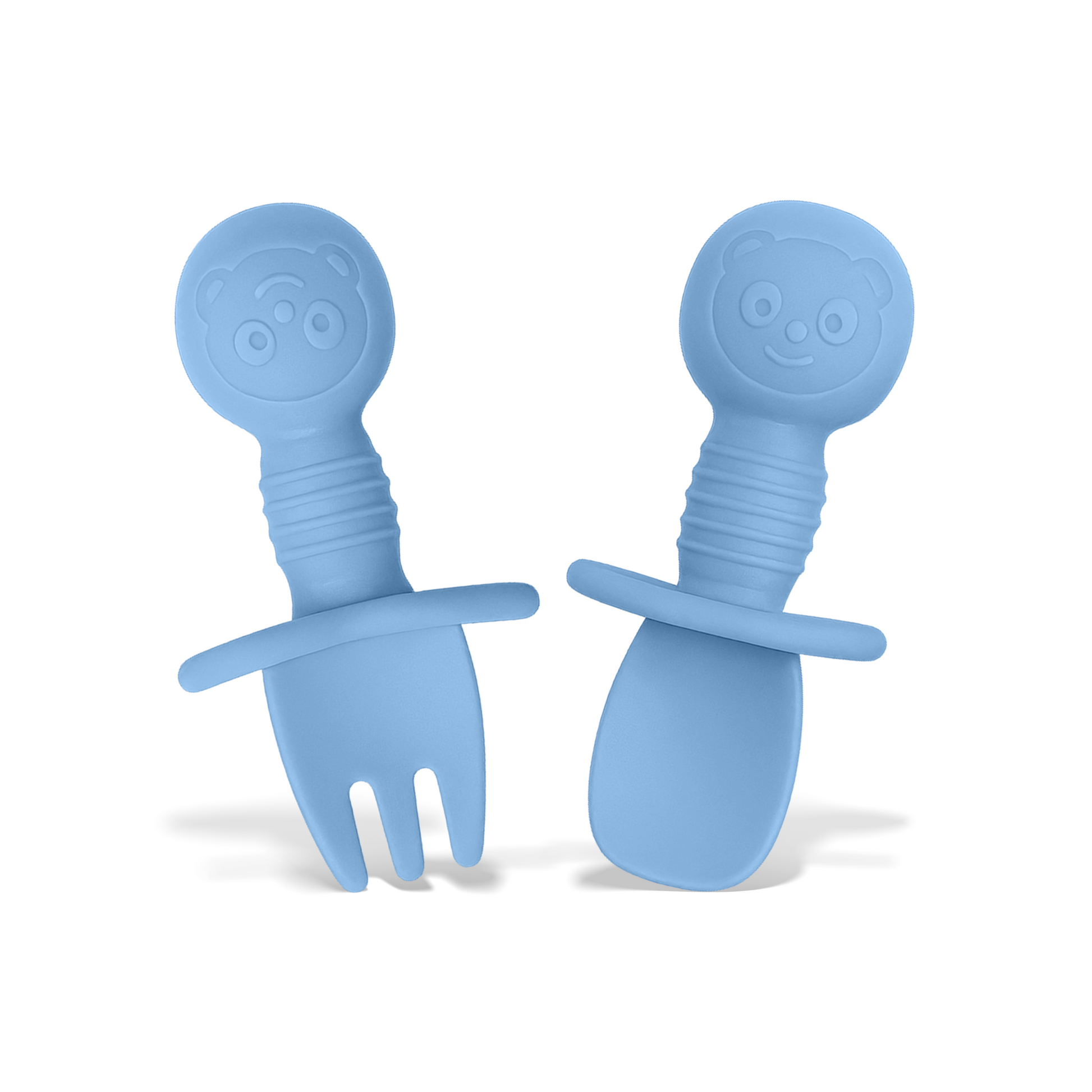 Coloured Mini Silicone Spoon and Fork