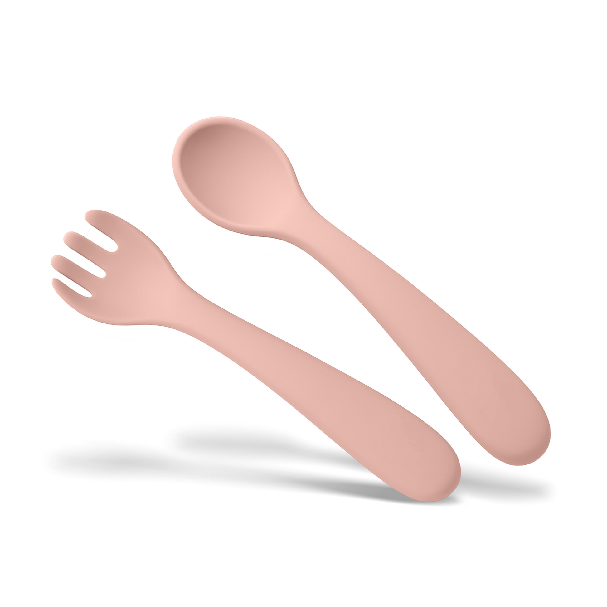 Coloured Silicone Spoon & Fork