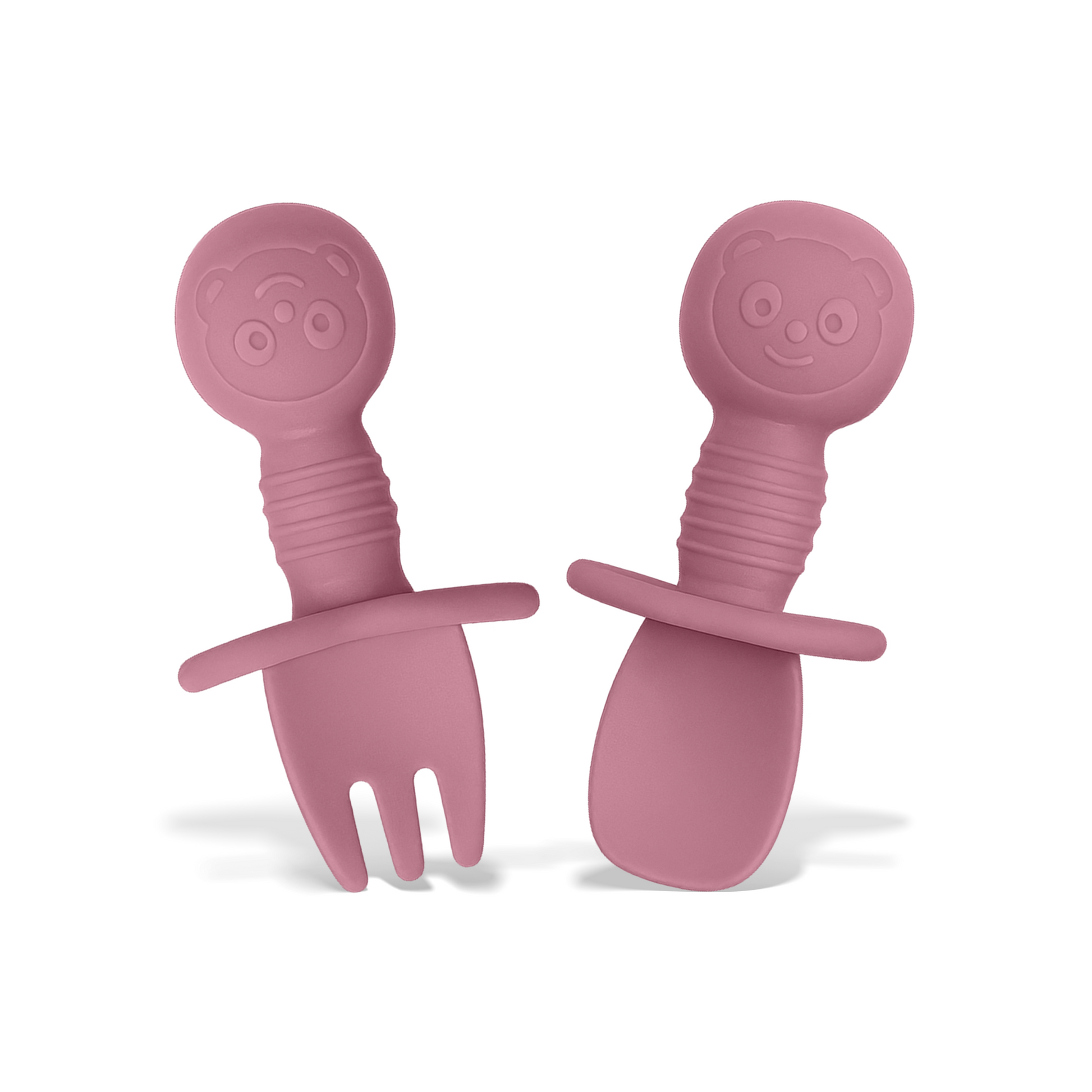 Coloured Mini Silicone Spoon and Fork