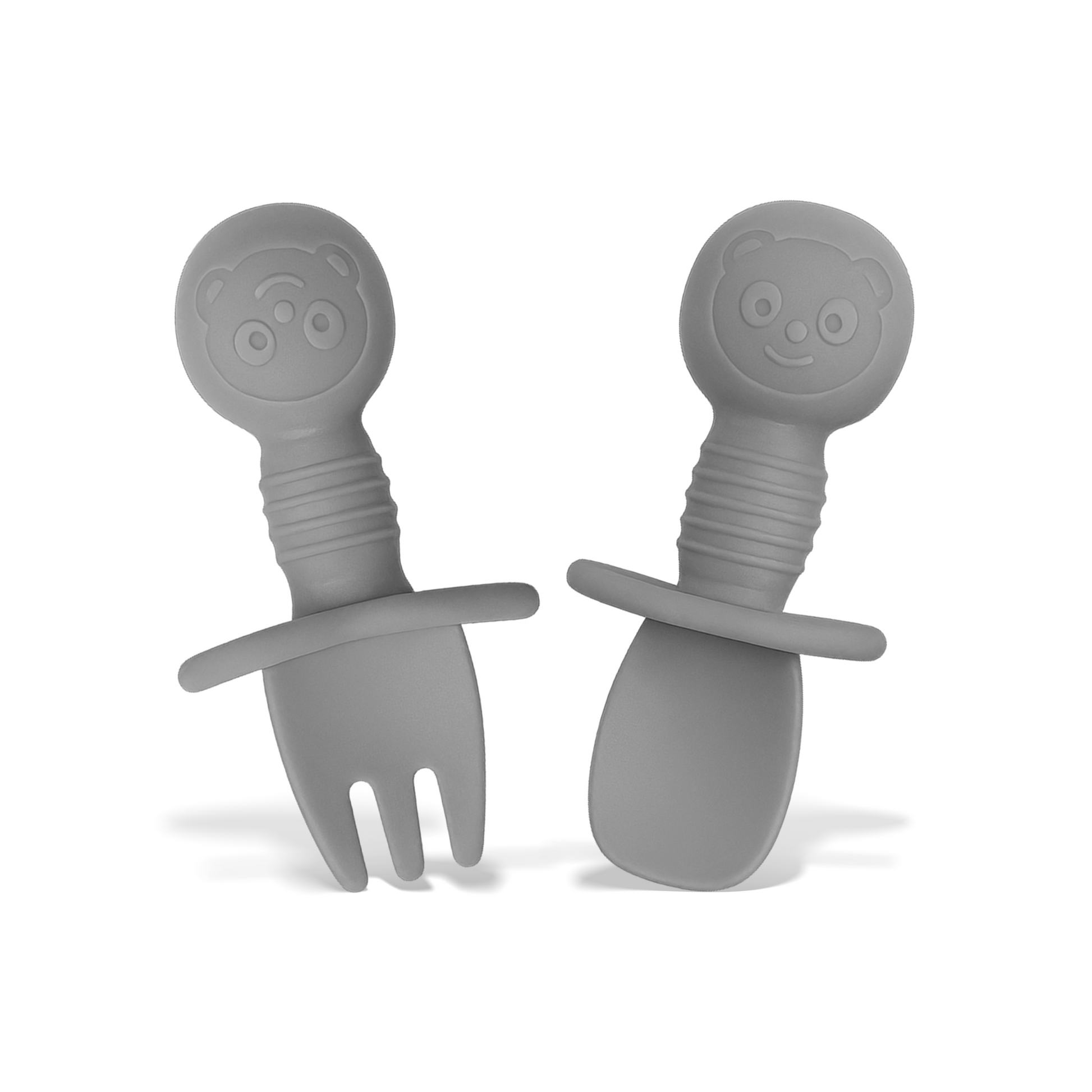 Coloured Mini Silicone Spoon and Fork