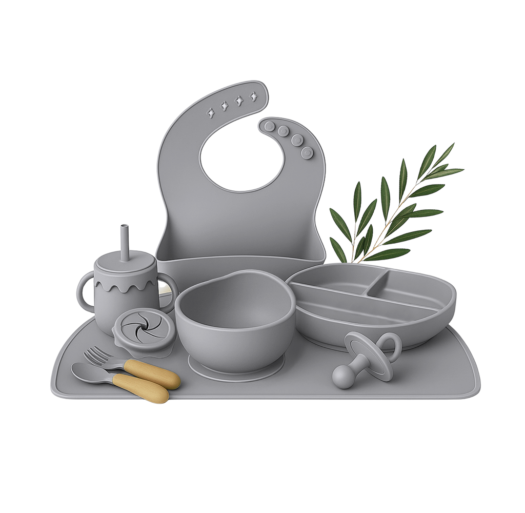 Wiggleware Silicone Baby Feeding Set