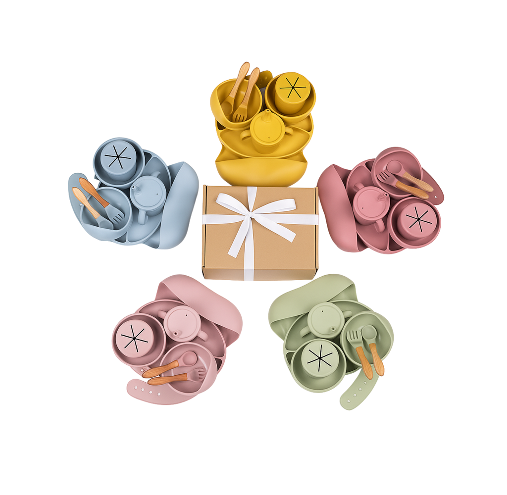 Wiggleware Silicone Baby Feeding Set