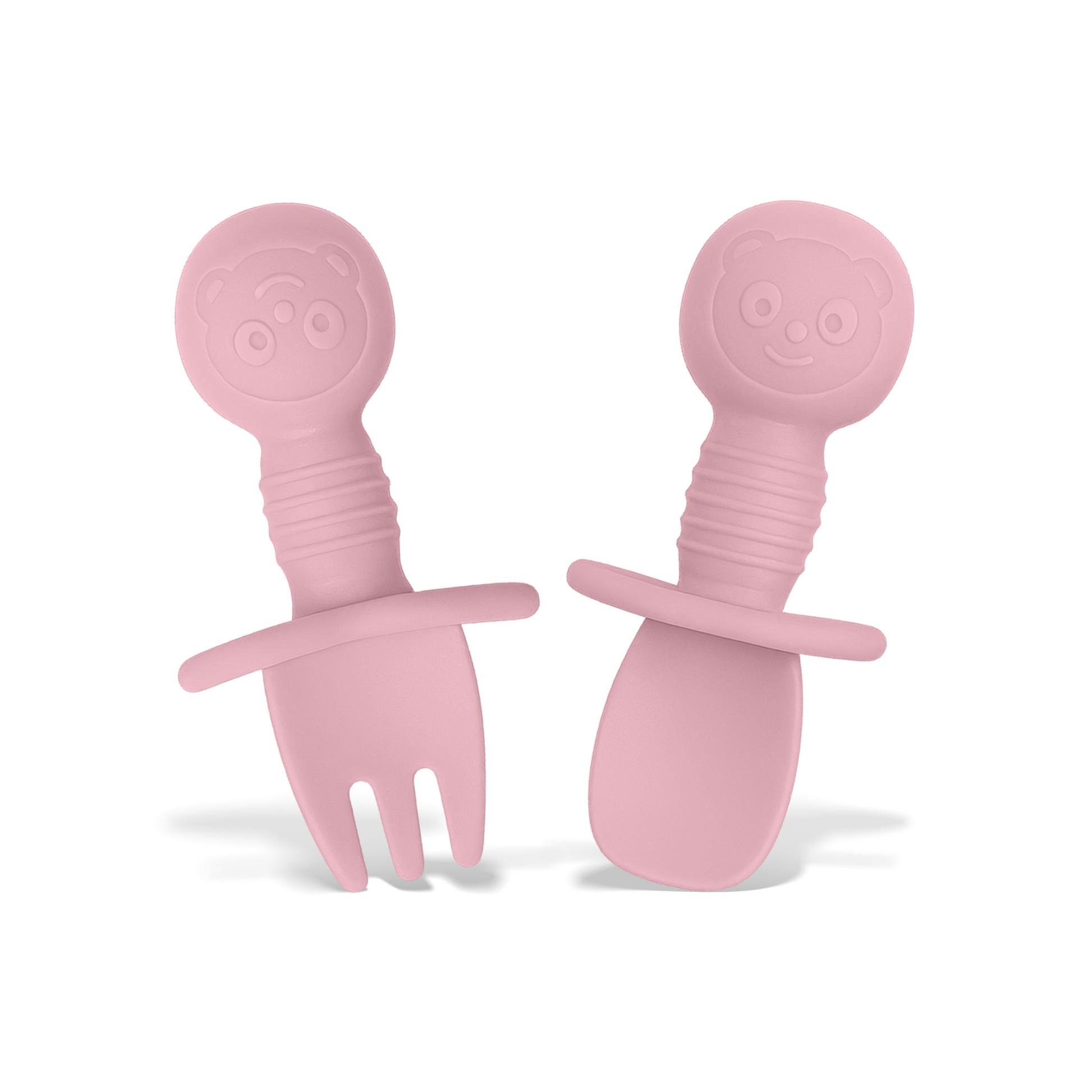 Coloured Mini Silicone Spoon and Fork