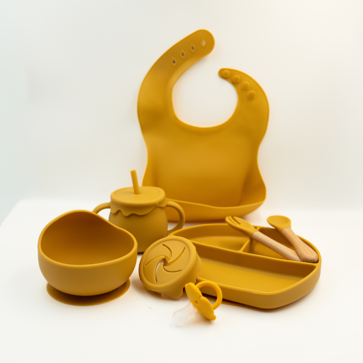 Wiggleware Silicone Baby Feeding Set