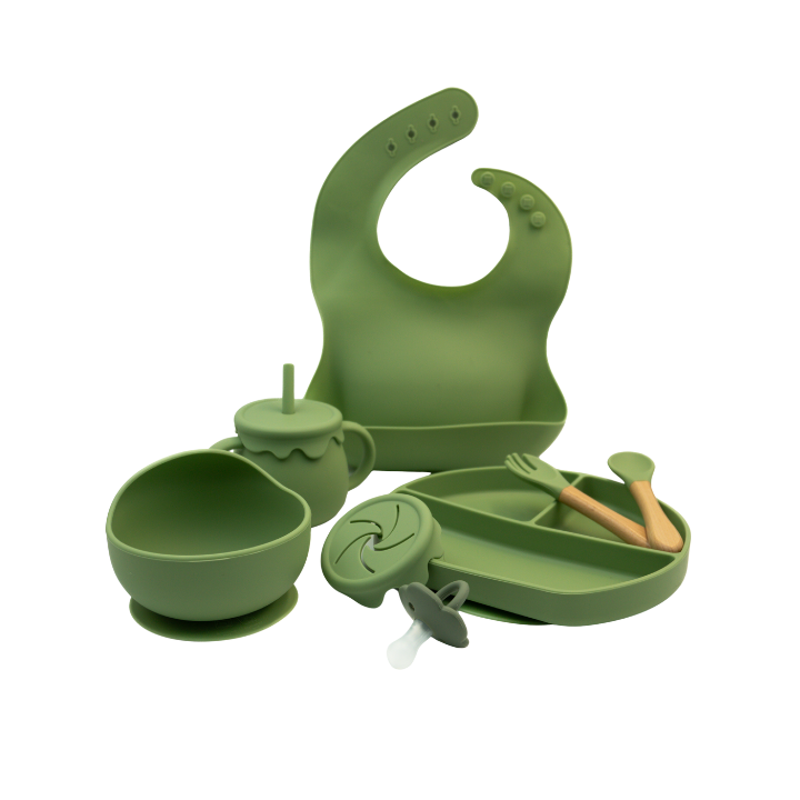 Wiggleware Silicone Baby Feeding Set
