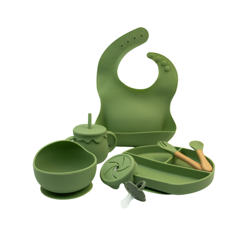 Wiggleware Silicone Baby Feeding Set